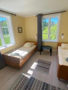 Postel nebo postele na pokoji v ubytování Ingmarsö B&B