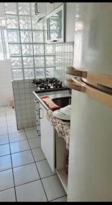 Kuchyň nebo kuchyňský kout v ubytování Lindo apartamento Santo André + 13 fotografií