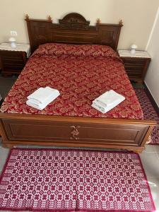 Postel nebo postele na pokoji v ubytování Casa mare e montagna
