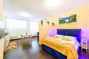 Tempat tidur dalam kamar di Luxury Apartments Pantheon Roma