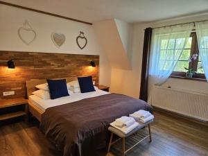 Posteľ alebo postele v izbe v ubytovaní B&B Plitvica Lodge