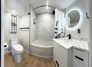 Koupelna v ubytování Premium Deluxe suites 201