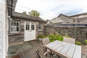 Bygningen som feriehuset ligger i