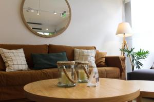 Uma área de estar em Abril Hotel Boutique