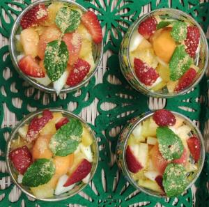 a group of four bowls filled with fruit on a table at Le Macine 1868 in Paceco +13 photos