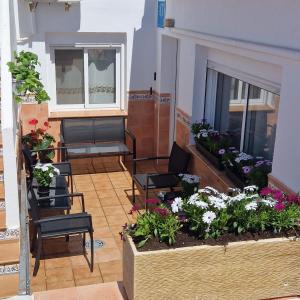 A balcony or terrace at Apartamento en Las Marinas Vera
