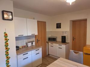 Dapur atau dapur kecil di Ferienwohnung INES