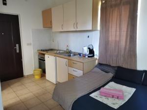 Kuchyň nebo kuchyňský kout v ubytování Apartmani Tereza