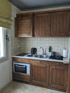 Η κουζίνα ή μικρή κουζίνα στο Meltemi Apartments
