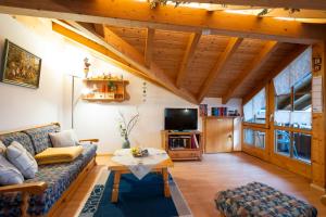 TV a/nebo společenská místnost v ubytování Haus Sonnenwinkel - SommerBergBahn unlimited kostenlos