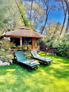 Zahrada ubytování Magnifique Chalet avec jacuzzi 2P Mougins