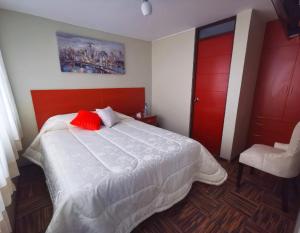 Postel nebo postele na pokoji v ubytování Bon Repos Arequipa