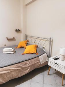 Ένα ή περισσότερα κρεβάτια σε δωμάτιο στο Efrosini downtown apartment