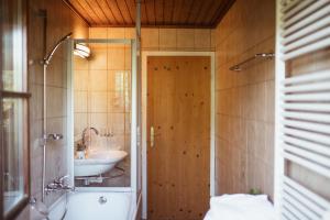 Kúpeľňa v ubytovaní Primushäusl Gästehaus