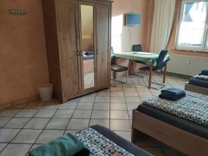 Postel nebo postele na pokoji v ubytování Haus Roseneck-Pension Am Stadtrand