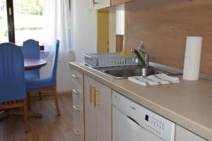 Kuchyň nebo kuchyňský kout v ubytování Apartma podeželje