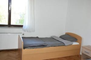 Postel nebo postele na pokoji v ubytování Apartma podeželje