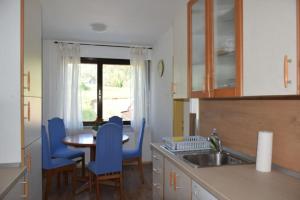 Kuchyň nebo kuchyňský kout v ubytování Apartma podeželje