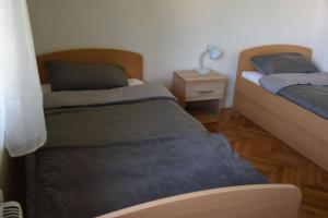 Postel nebo postele na pokoji v ubytování Apartma podeželje