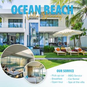 ダナンにあるOcean Beach Villas Danangの海浜コンドミニアムパンフレットのイメージ