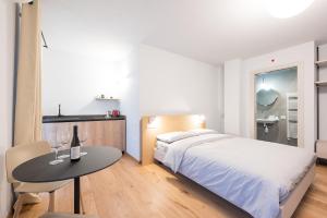 Postel nebo postele na pokoji v ubytování Agriturismo Grion