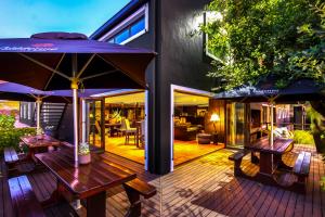 Patio nebo venkovní prostory v ubytování Aaldering Luxury Lodges