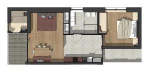 Půdorys ubytování Appartements zi Ranna