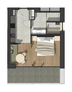 Půdorys ubytování Appartements zi Ranna