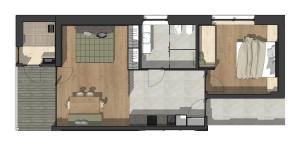 Půdorys ubytování Appartements zi Ranna
