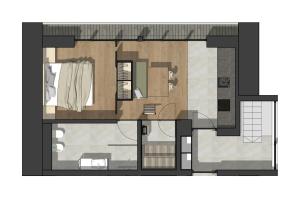 Půdorys ubytování Appartements zi Ranna