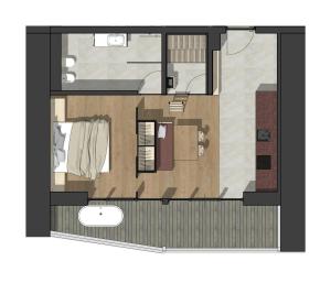 Půdorys ubytování Appartements zi Ranna