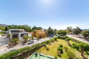 an aerial view of a city street with a park at Trendy Homes Aguadulce Bay in Aguadulce