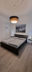 1 dormitorio con 1 cama grande en una habitación en Suite Arianna, en Cannobio