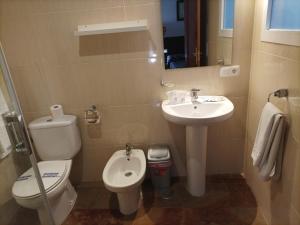 Koupelna v ubytování Hostal San Cayetano