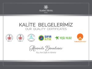 a validate bellezimma o logótipo dos nossos certificados de qualidade em Almira Hotel Thermal Spa & Convention Center em Bursa