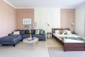 Postel nebo postele na pokoji v ubytování GuestReady - Luxe Studio with JLT Park View