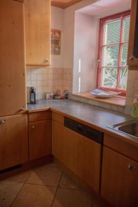 Kuchyň nebo kuchyňský kout v ubytování Haus Irina Zimmer