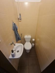 A bathroom at Júlia apartman