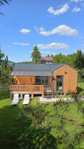 Zahrada ubytování Domki u Łosia Bieszczady & Sauna