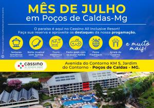 une affiche pour une école dans un complexe hôtelier dans l'établissement Cassino All Inclusive Resort Poços de Caldas, à Poços de Caldas