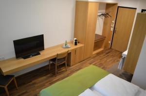 Televízia a/alebo spoločenská miestnosť v ubytovaní Business Motel Feldkirch