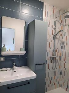 Koupelna v ubytování Horizon Marin accès direct plage