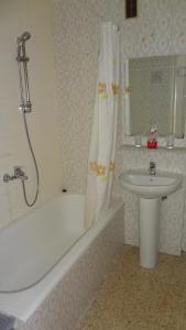 Koupelna v ubytování Hotel Carlos I
