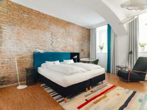Posteľ alebo postele v izbe v ubytovaní My Home in Vienna - Smart Apartments - Landstraße