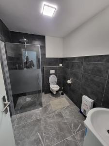Koupelna v ubytování Ferienhaus Eichen