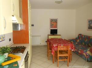 Kuchyň nebo kuchyňský kout v ubytování Fides Apartment