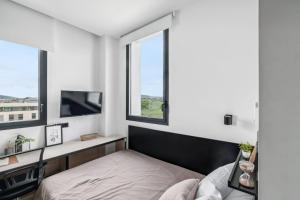 TV a/nebo společenská místnost v ubytování Home and CoLiving Pamplona