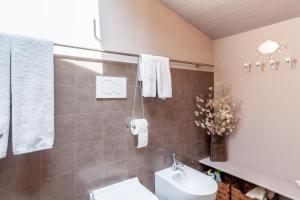 Koupelna v ubytování Casa Lu