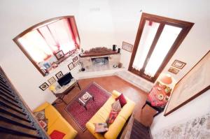 Χώρος καθιστικού στο Charming villa in Taormina with sea view