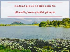 a picture of a lake with mountains in the background at Choona Lodge 'view of sigiriya & pidurangala with sunrise' in Sigiriya